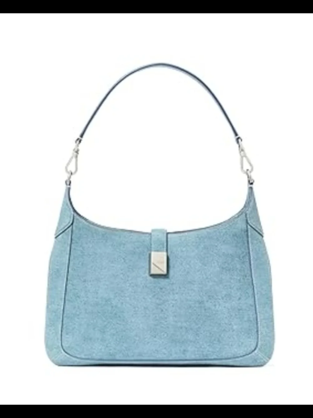 Kate Spade New York Deco Denim Suede Hobo Crossbody Bag